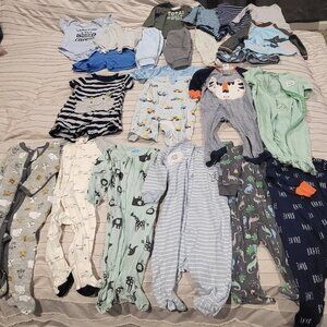 3-6 Month Baby Boy Bundle Pajamas Shorts Tops Pants Swim